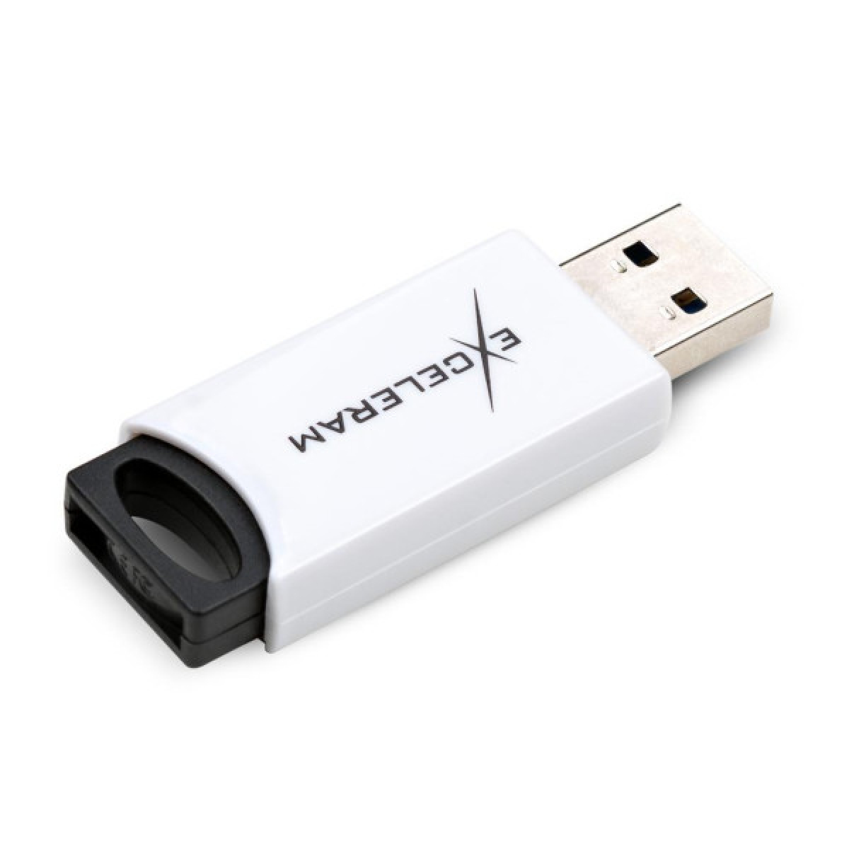 USB флеш накопичувач eXceleram 64GB H2 Series White/Black USB 2.0 (EXU2H2W64) - Фото 2