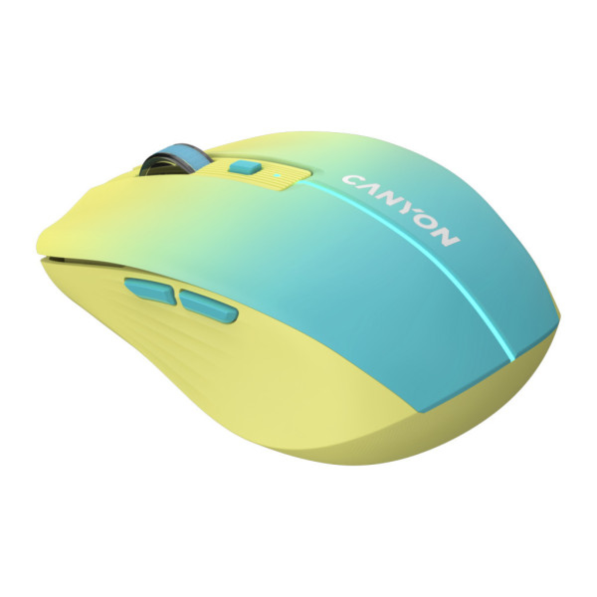 Мишка Canyon MW-44 LED Rechargeable Wireless/Bluetooth Yellow Blue (CNS-CMSW44UA) - Фото 1