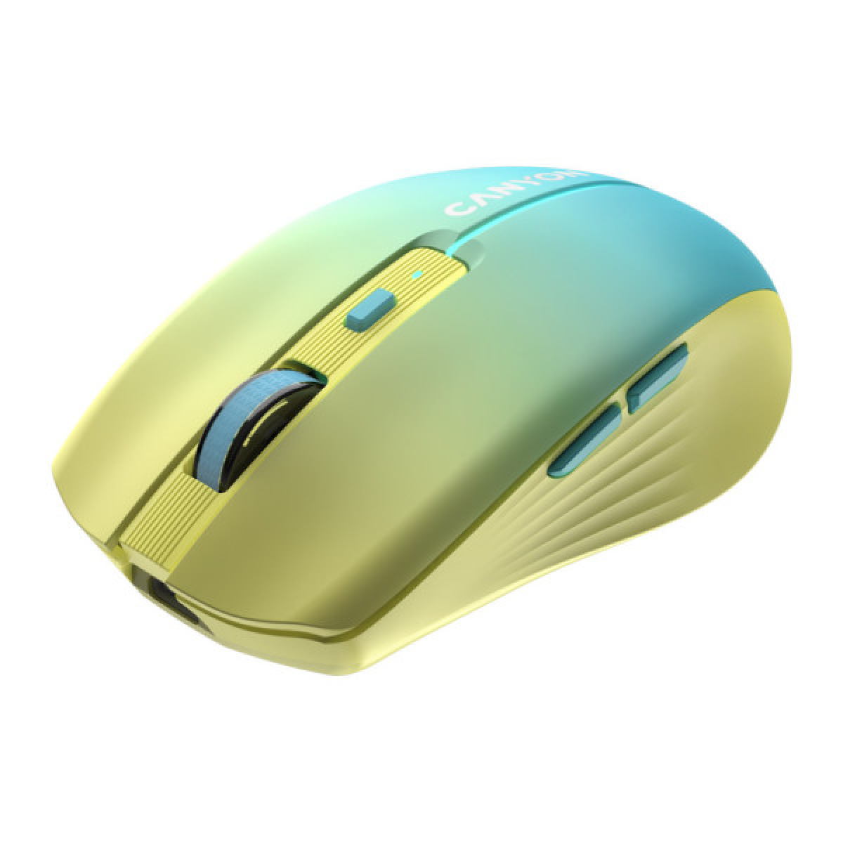 Мишка Canyon MW-44 LED Rechargeable Wireless/Bluetooth Yellow Blue (CNS-CMSW44UA) - Фото 2