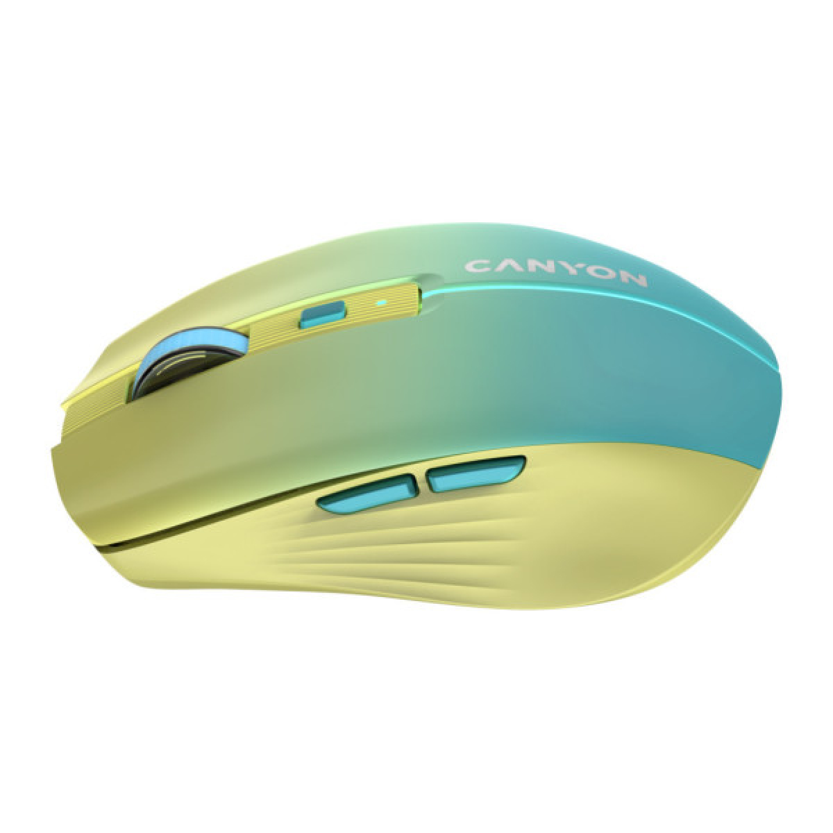 Мишка Canyon MW-44 LED Rechargeable Wireless/Bluetooth Yellow Blue (CNS-CMSW44UA) - Фото 4