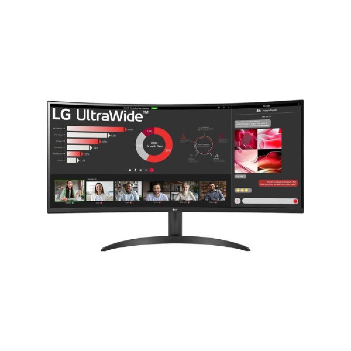 Монитор LG 34WR50QC-B - Фото 1