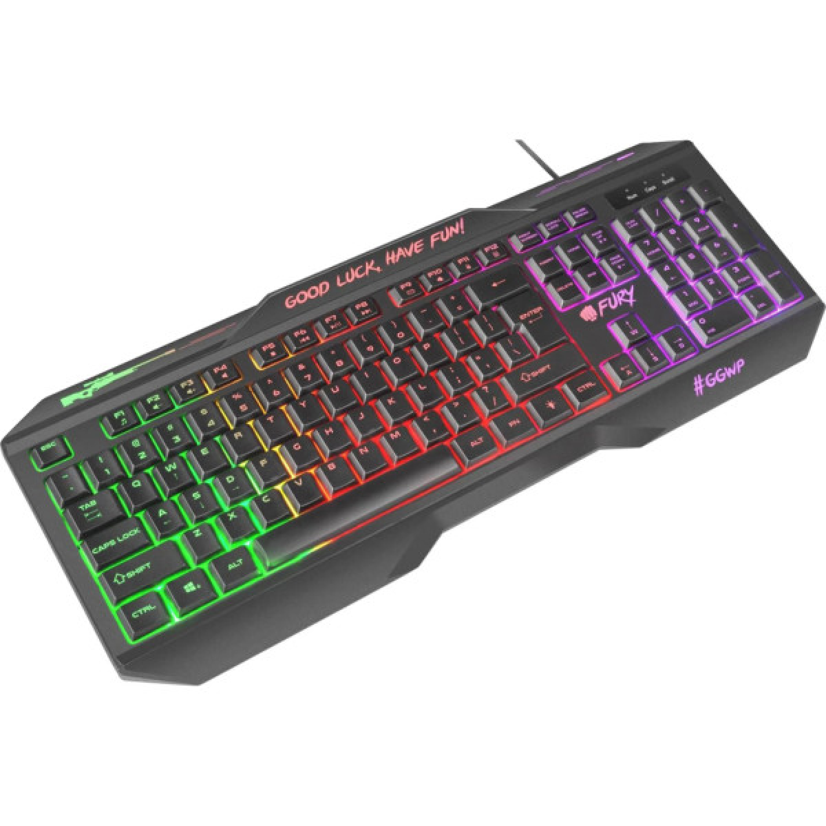 Клавіатура Fury Hellfire 2 LED Backlight USB Black (NFU-1586) - Фото 2