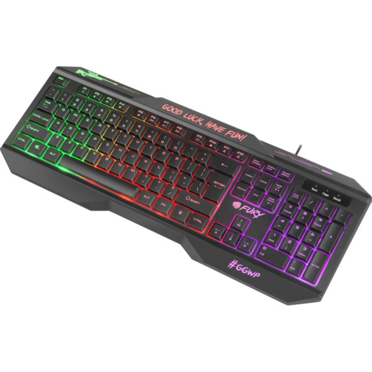 Клавіатура Fury Hellfire 2 LED Backlight USB Black (NFU-1586) - Фото 3
