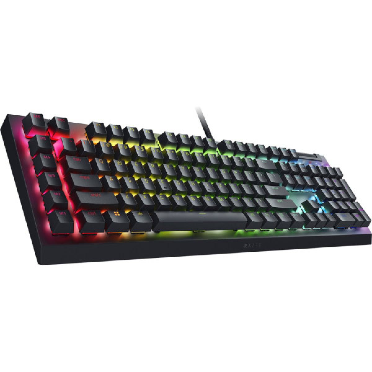 Клавіатура Razer BlackWidow V4 X Green Switch USB RU Black (RZ03-04700800-R3R1) - Фото 2