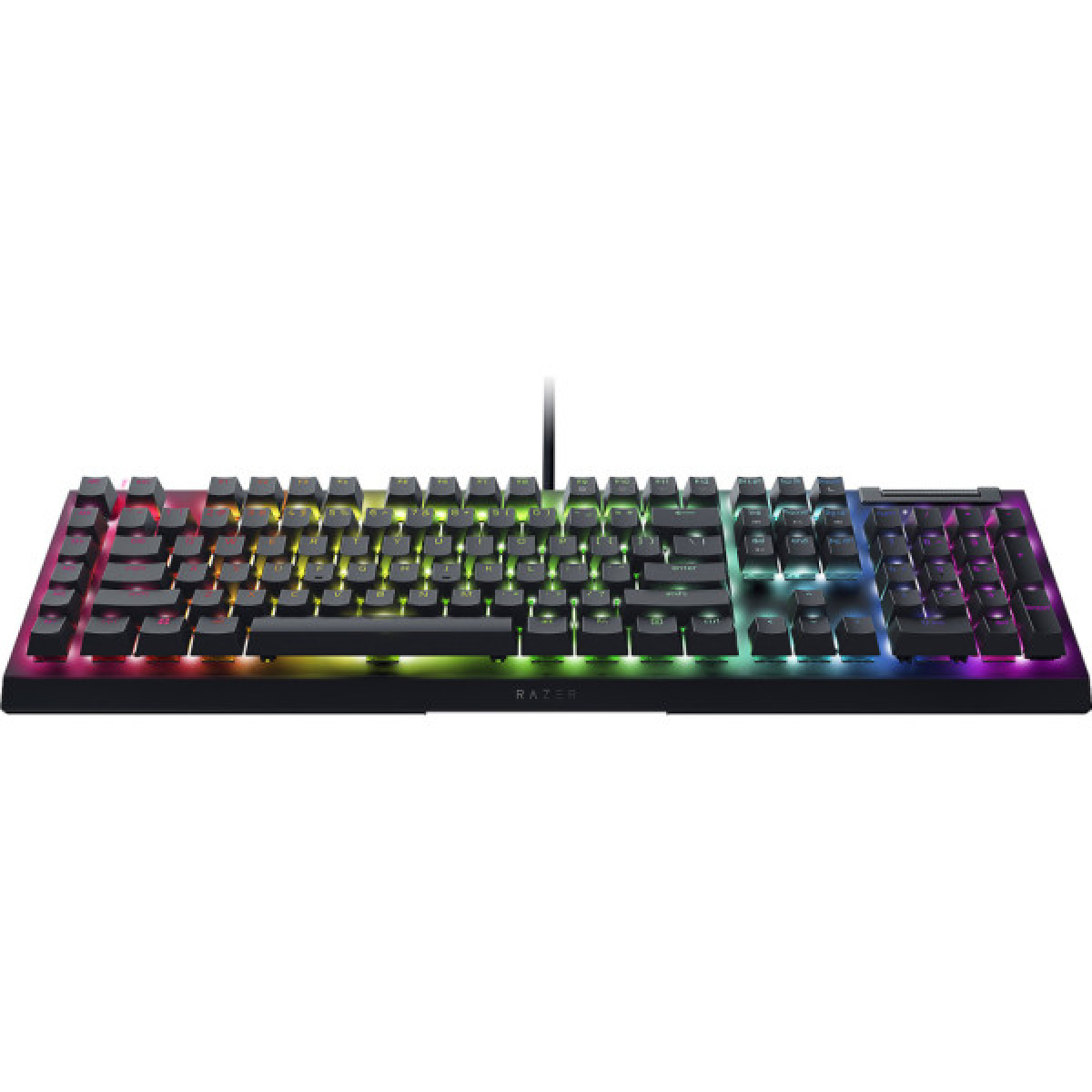 Клавіатура Razer BlackWidow V4 X Green Switch USB RU Black (RZ03-04700800-R3R1) - Фото 3