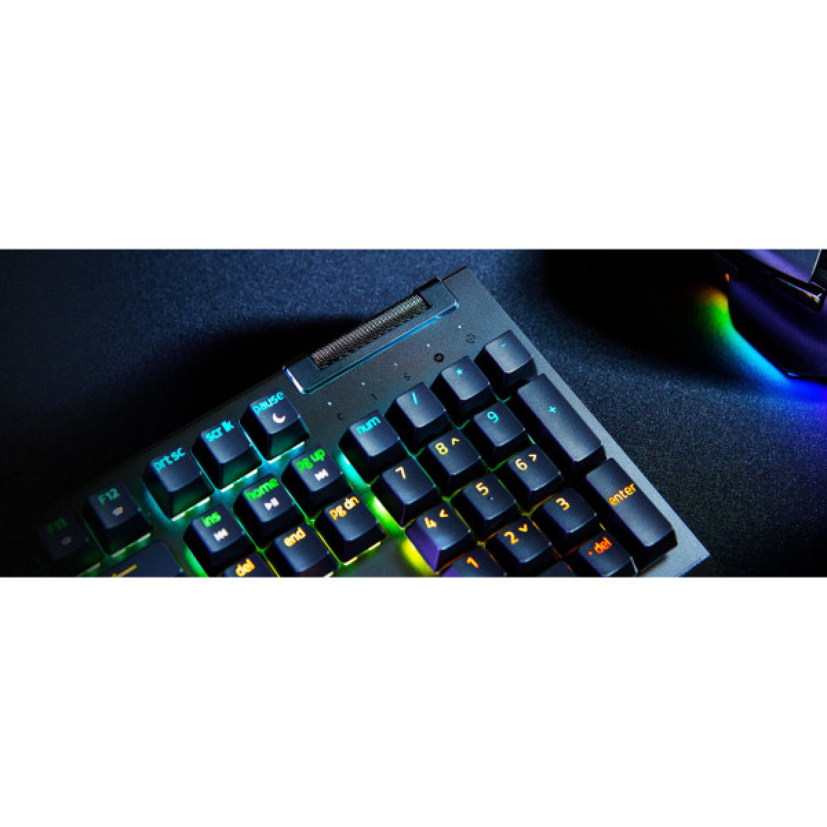 Клавіатура Razer BlackWidow V4 X Green Switch USB RU Black (RZ03-04700800-R3R1) - Фото 6
