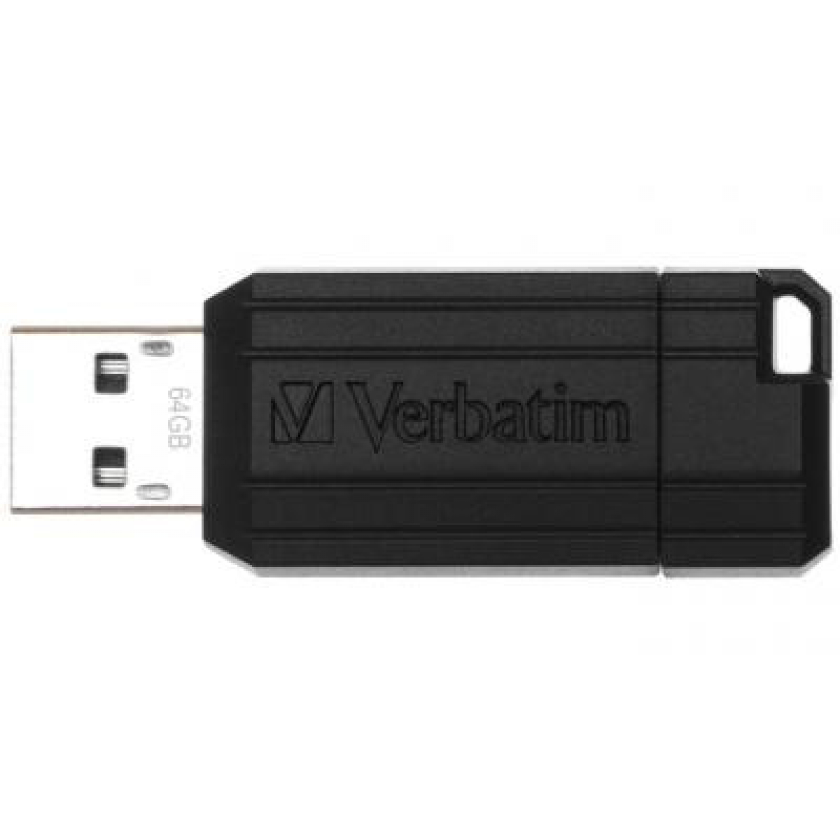 USB флеш накопичувач Verbatim 64GB Store 'n' Go PinStripe Black USB 2.0 (49065) - Фото 2