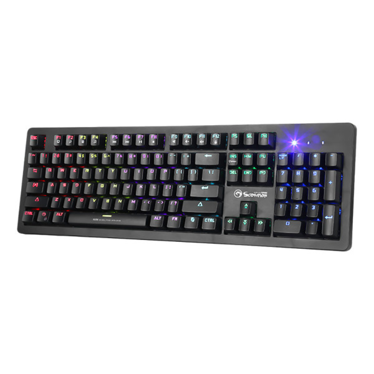 Клавіатура Marvo KG916 Multi-LED Mechanical Blue Switch USB (KG916) - Фото 2