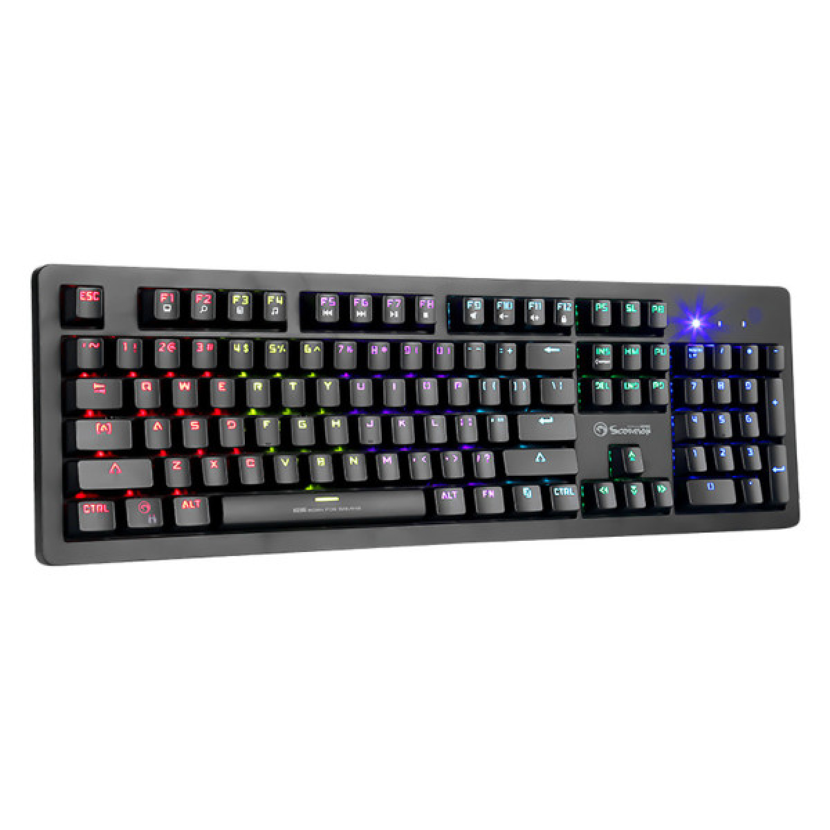 Клавіатура Marvo KG916 Multi-LED Mechanical Blue Switch USB (KG916) - Фото 3