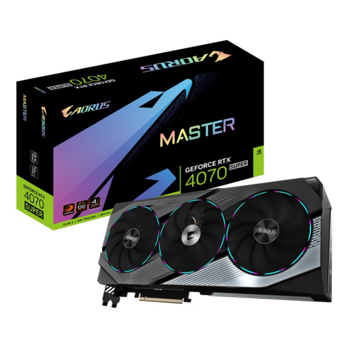Відеокарта GIGABYTE GeForce RTX4070 SUPER 12Gb AORUS MASTER (GV-N407SAORUS M-12GD) - Фото 9