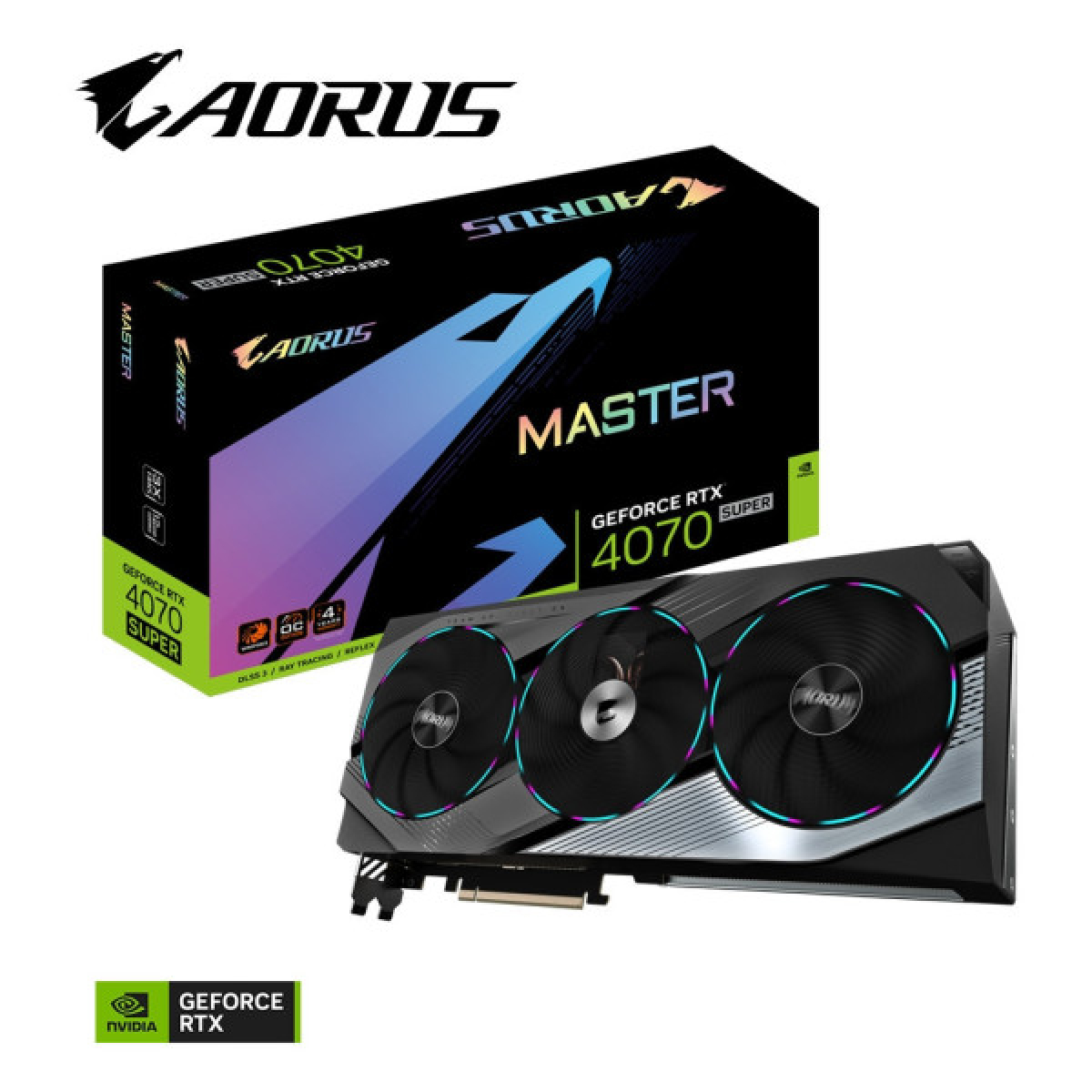 Відеокарта GIGABYTE GeForce RTX4070 SUPER 12Gb AORUS MASTER (GV-N407SAORUS M-12GD) - Фото 10