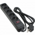 Сетевой фильтр питания Patron 1.8 m3*1mm2 (SP-1052) 5 розеток BLACK (EXT-PN-SP-1052) - Фото 1