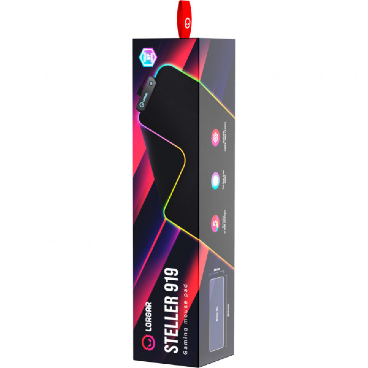 Килимок для мишки Lorgar Steller 919 RGB USB Black (LRG-GMP919) - Фото 12