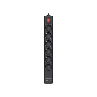 Сетевой фильтр питания REAL-EL RS-PROTECT 605 3m, black (EL122300041)