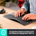 Клавіатура Logitech ERGO K860 for Business Bluetooth/Wireless UA Black (920-010352) - Фото 3