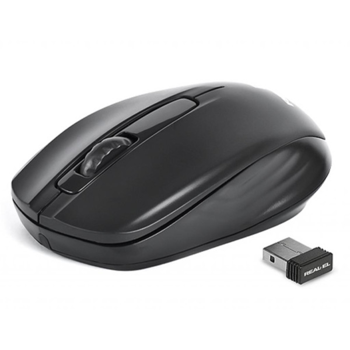 Мишка REAL-EL RM-304 black - Фото 1