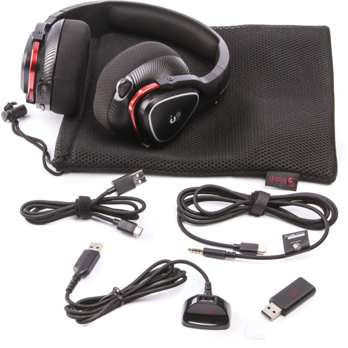 Наушники A4Tech Bloody MR710 Black - Фото 7