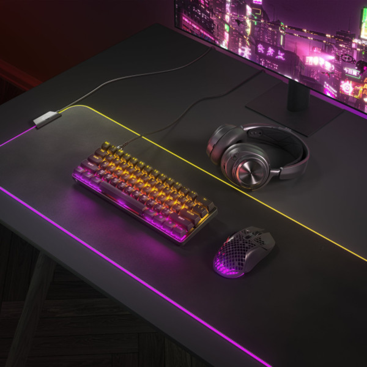 Клавиатура SteelSeries Apex 9 mini USB UA Black (64837) - Фото 6