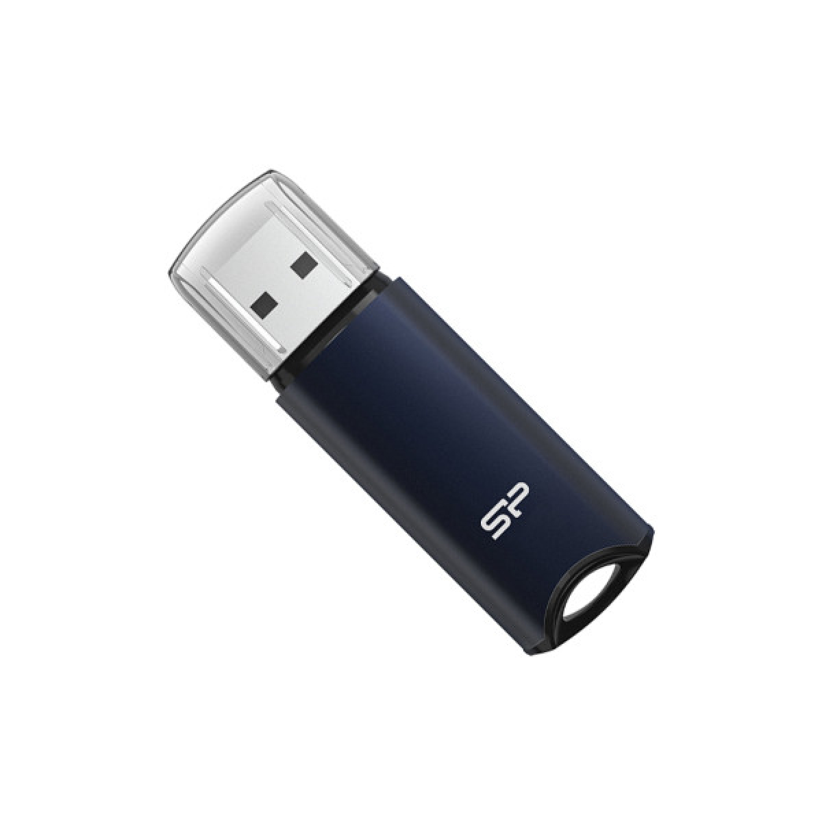 USB флеш накопичувач Silicon Power 64GB Marvel M02 Aluminum Blue USB 3.2 (SP064GBUF3M02V1B) - Фото 1