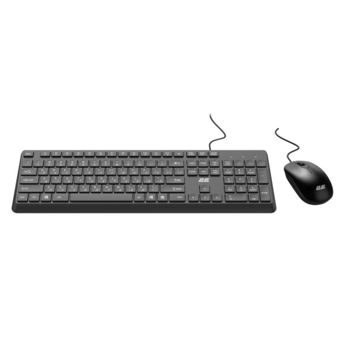 Комплект 2E MK405 USB UA Black (2E-MK405UBK) - Фото 2