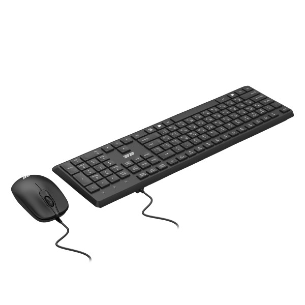 Комплект 2E MK405 USB UA Black (2E-MK405UBK) - Фото 3