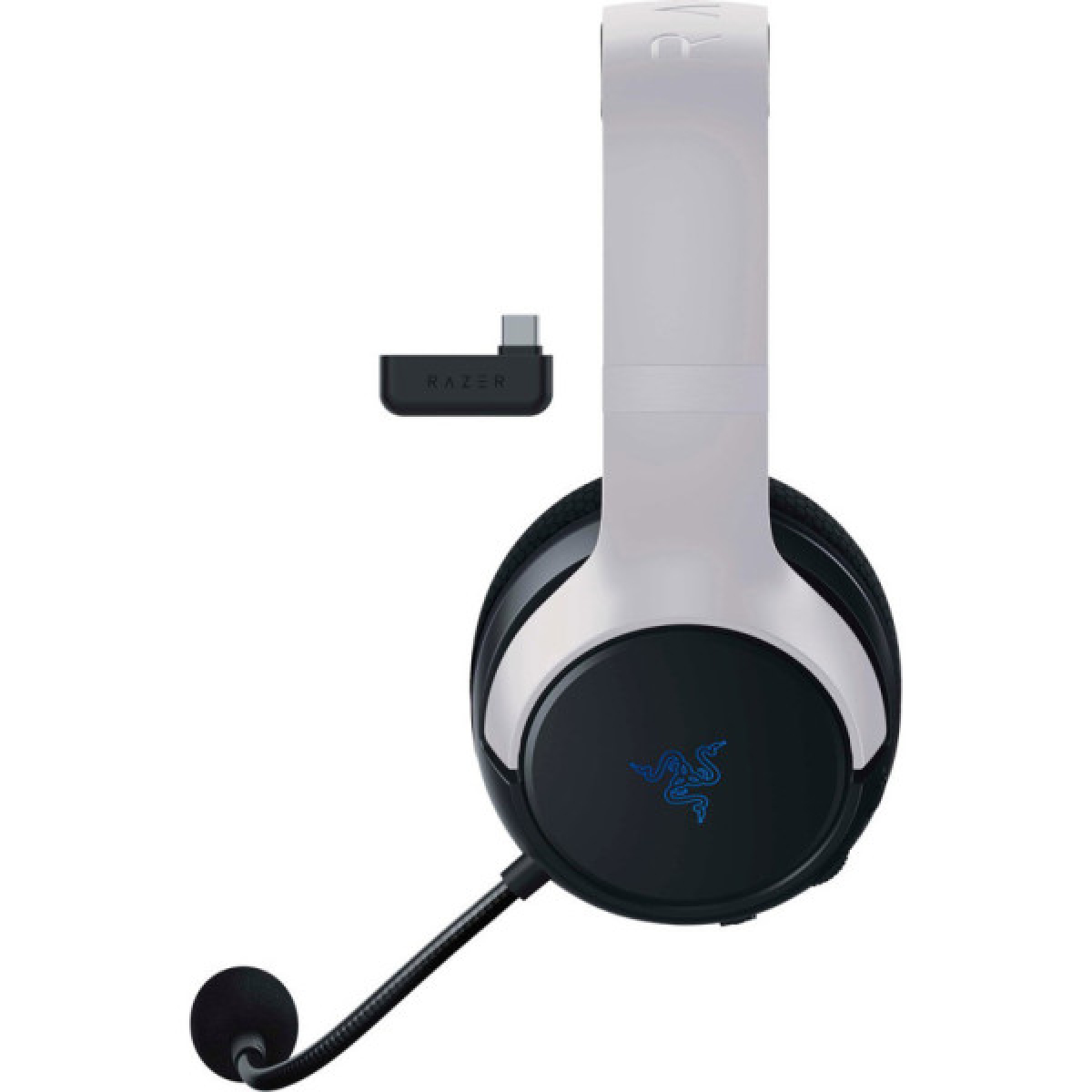 Наушники Razer Kaira Hyperspeed for PS5 Bluetooth White/Black (RZ04-03980200-R3G1) - Фото 3