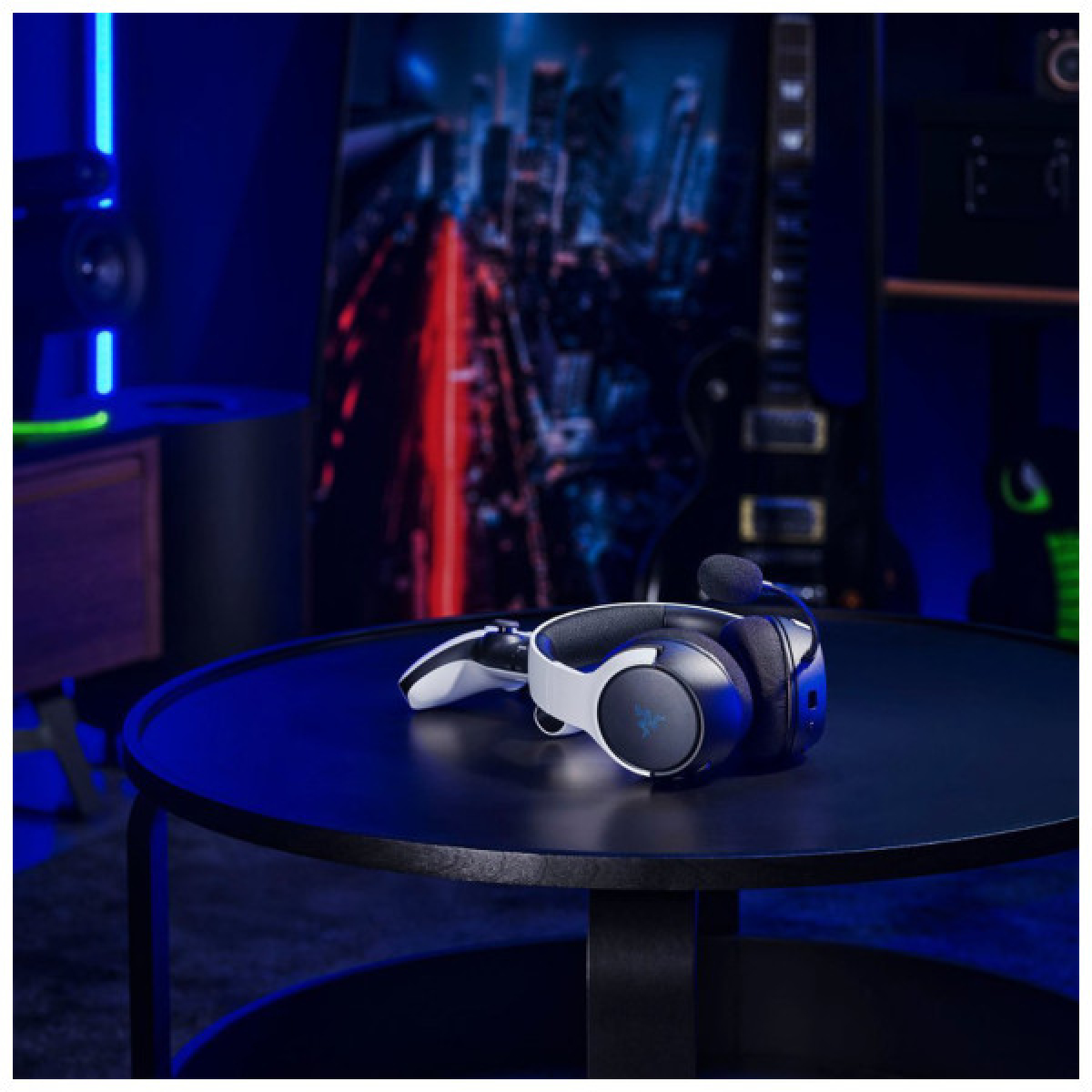 Наушники Razer Kaira Hyperspeed for PS5 Bluetooth White/Black (RZ04-03980200-R3G1) - Фото 8