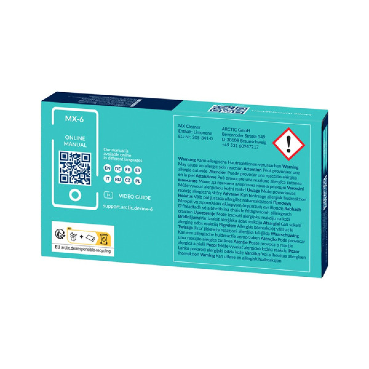 Термопаста Arctic MX-6 4g with 6 pcs MX Cleaner (ACTCP00084A) - Фото 3