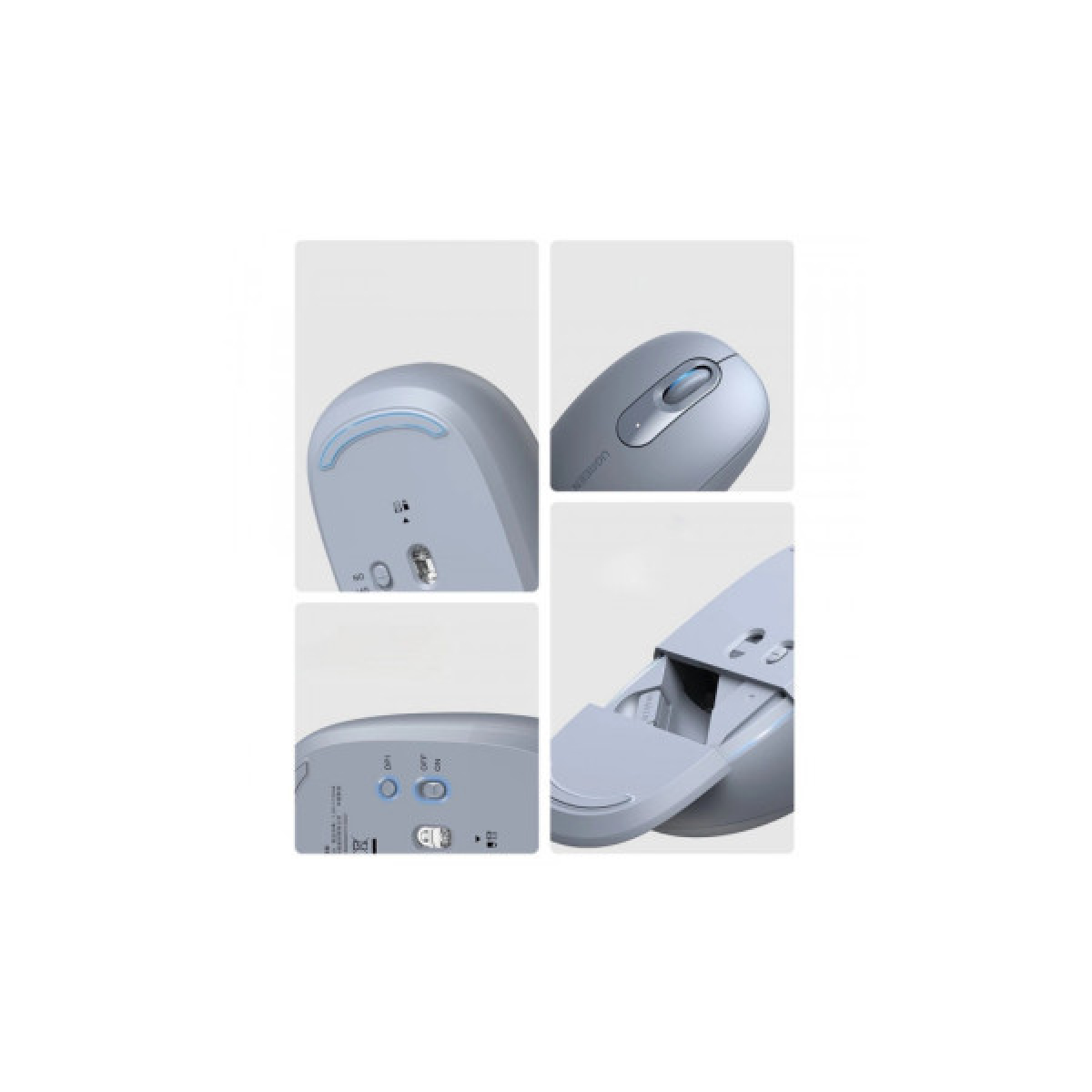 Мишка Ugreen MU105 Wireless Light Blue (90671) - Фото 3