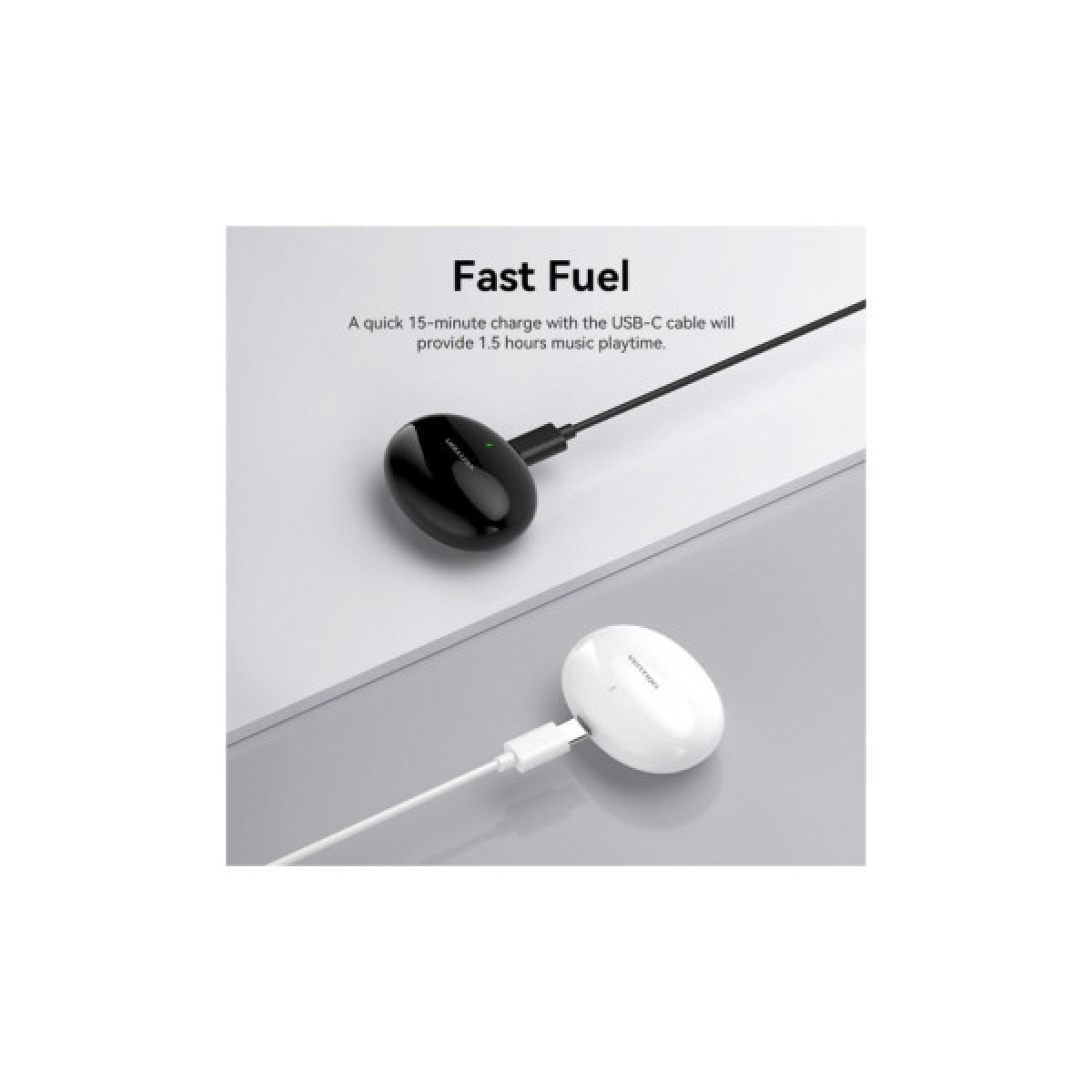 Навушники Vention Elf Earbuds E01 Black (NBFB0) - Фото 3