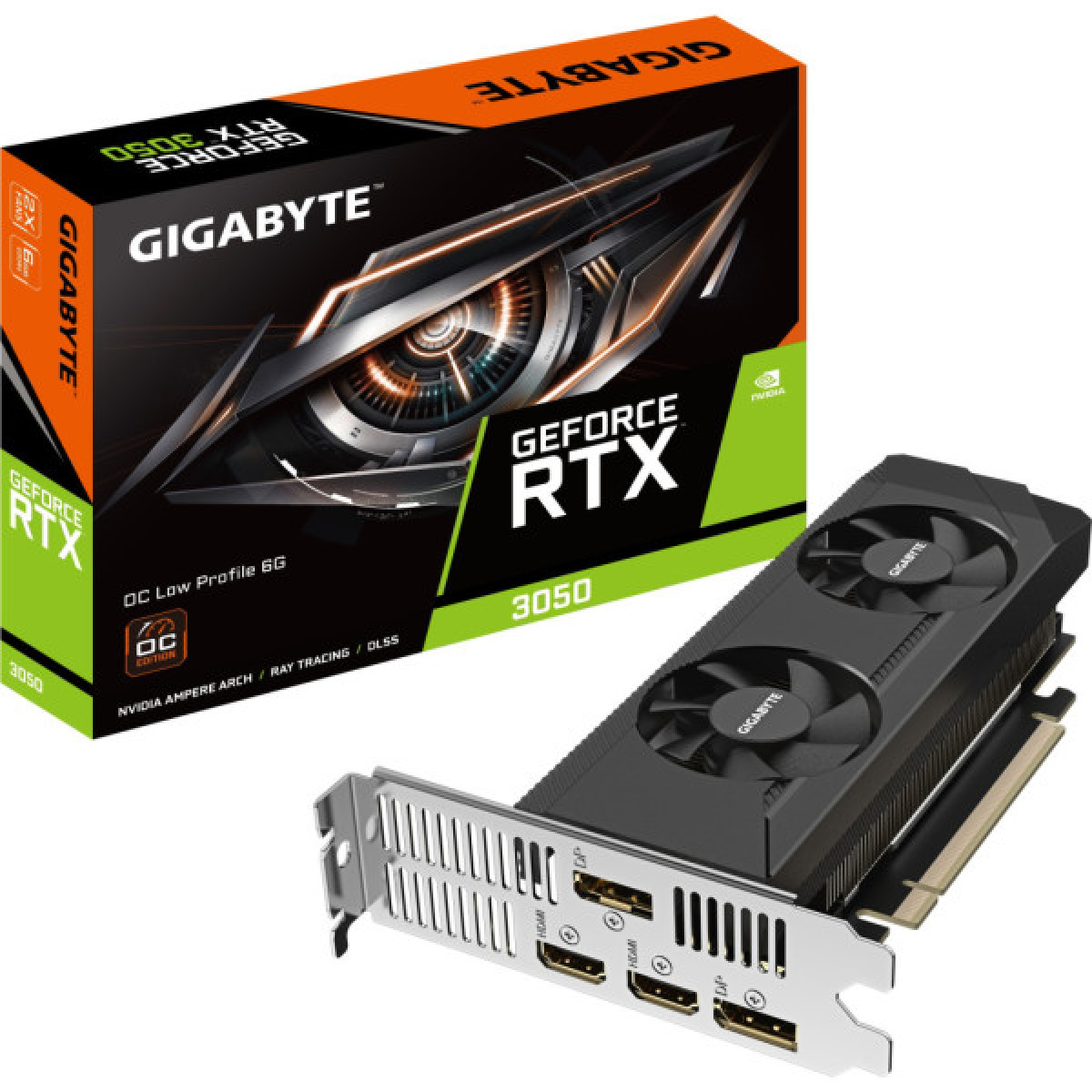Видеокарта GIGABYTE GeForce RTX3050 6Gb OC LP (GV-N3050OC-6GL) - Фото 7