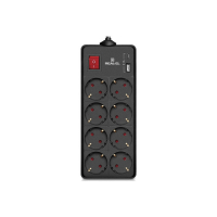 Сетевой фильтр питания REAL-EL RS-PROTECT 805 1.8m, black (EL122300042)