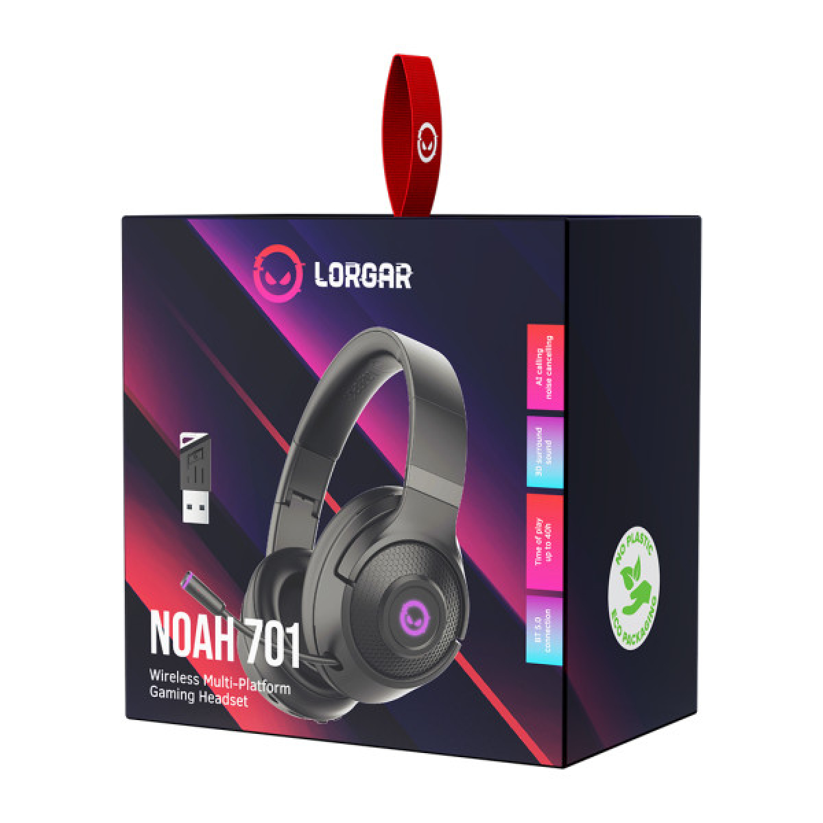 Навушники Lorgar Noah 701 Black (LRG-GHS701) - Фото 5