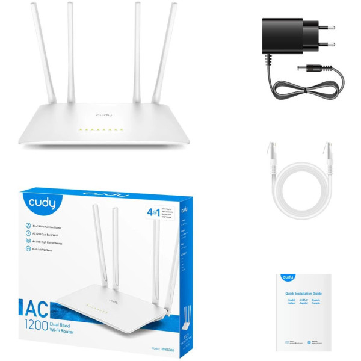 Маршрутизатор Cudy WR1200 - Фото 5