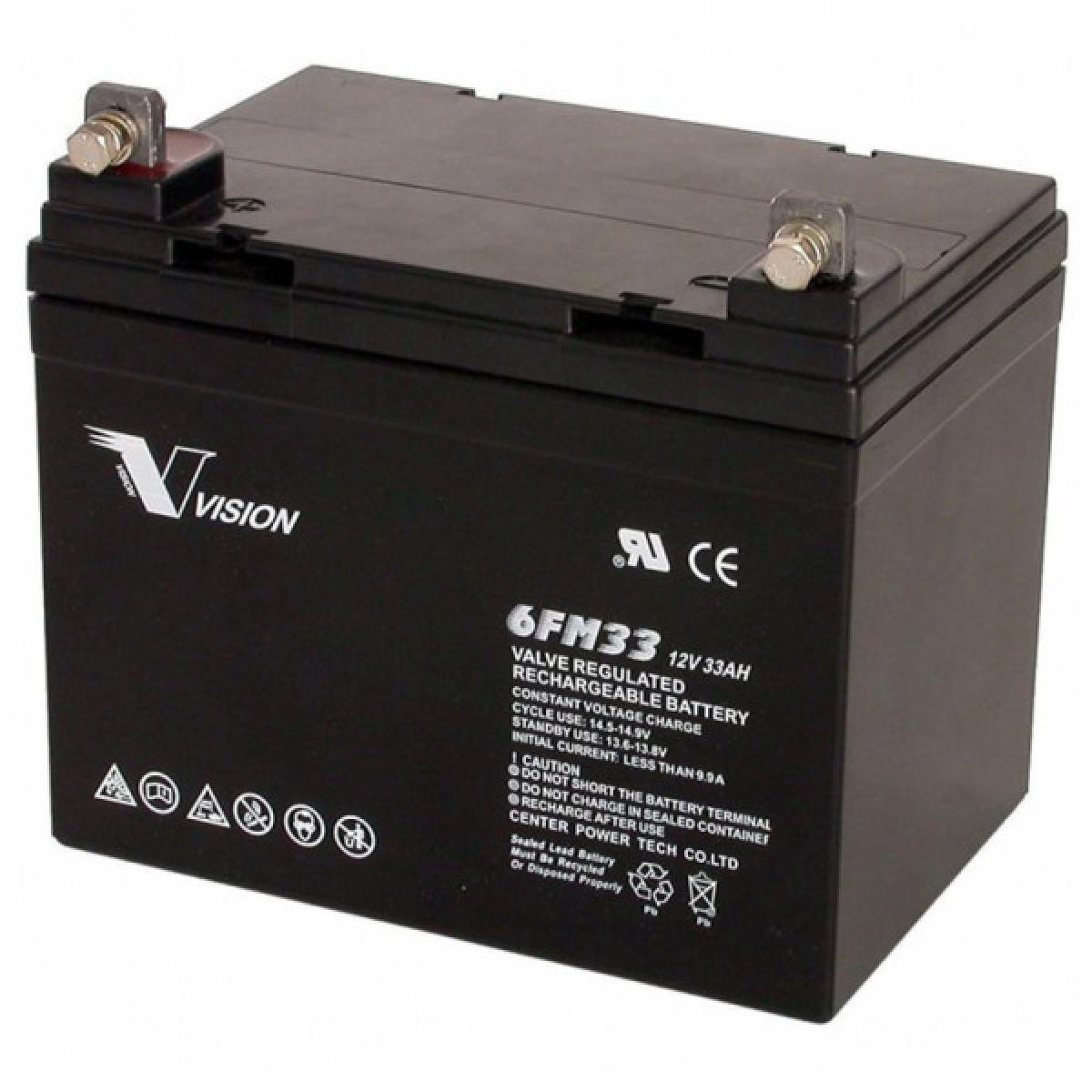 Батарея к ИБП Vision FM 12V 33Ah (6FM33E-X) - Фото 1