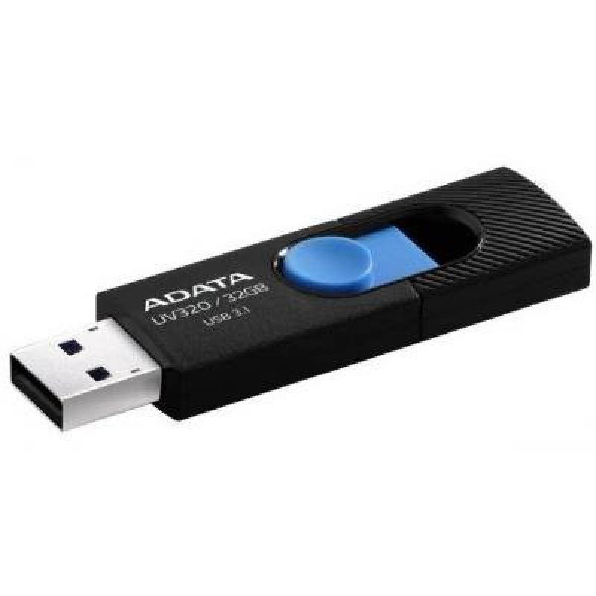 USB флеш накопичувач ADATA 32GB UV320 Black/Blue USB 3.1 (AUV320-32G-RBKBL) - Фото 3