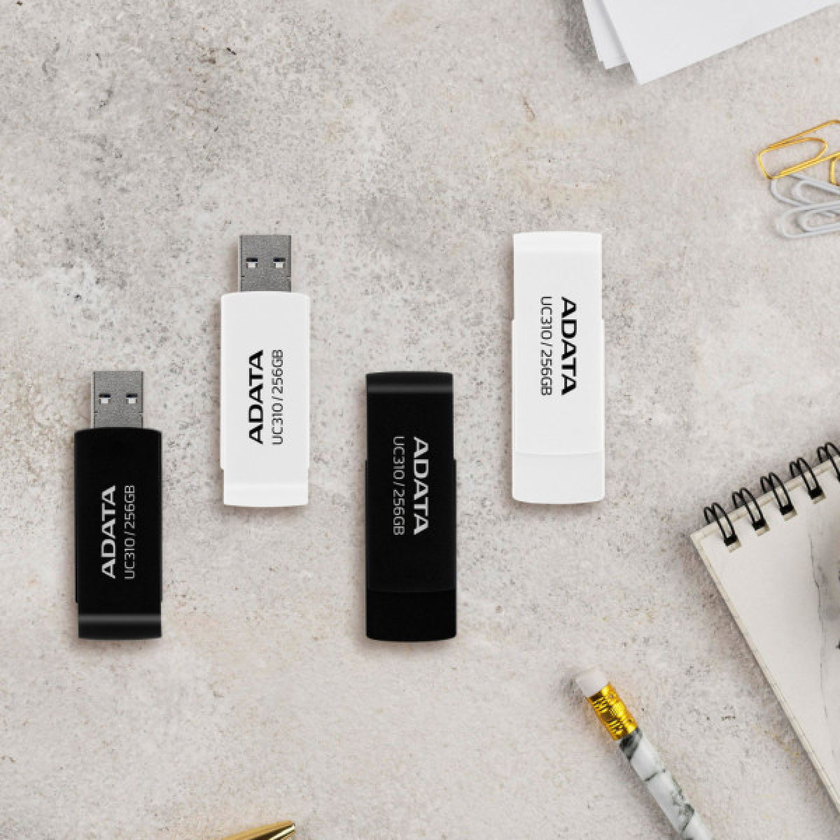 USB флеш накопитель ADATA 64GB UC310 Black USB 3.0 (UC310-64G-RBK) - Фото 8