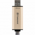 USB флеш накопичувач Transcend 256GB JetFlash 930 Gold-Black USB 3.2/Type-C (TS256GJF930C) - Фото 5