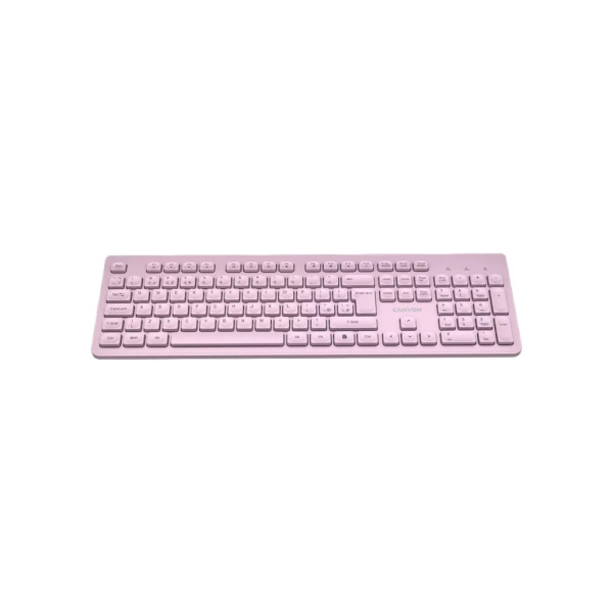 Клавіатура Canyon HKB-W01 Silent Wireless UA Pink (CNS-HKBW01P) - Фото 3