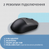 Мишка 2E MF218 Silent Wireless/Bluetooth Black/Grey (2E-MF218WBG) - Фото 5