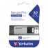 USB флеш накопичувач Verbatim 32GB Secure Pro with 256 AES USB 3.2 (98665) - Фото 3