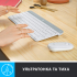 Комплект Logitech MK470 Slim Wireless UA Off-White (920-009205) - Фото 3