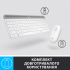 Комплект Logitech MK470 Slim Wireless UA Off-White (920-009205) - Фото 5