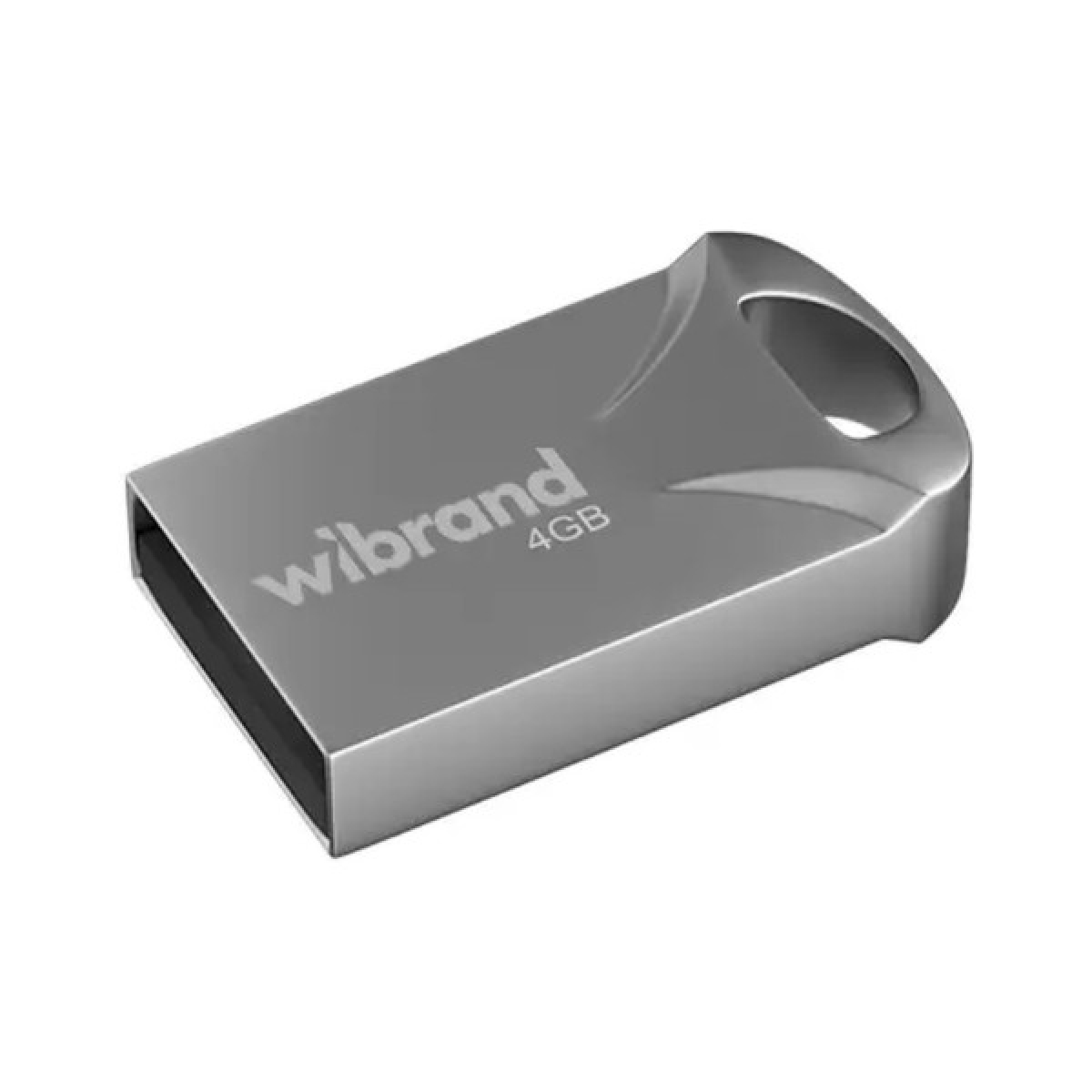 USB флеш накопитель Wibrand 4GB Hawk Silver USB 2.0 (WI2.0/HA4M1S) - Фото 1