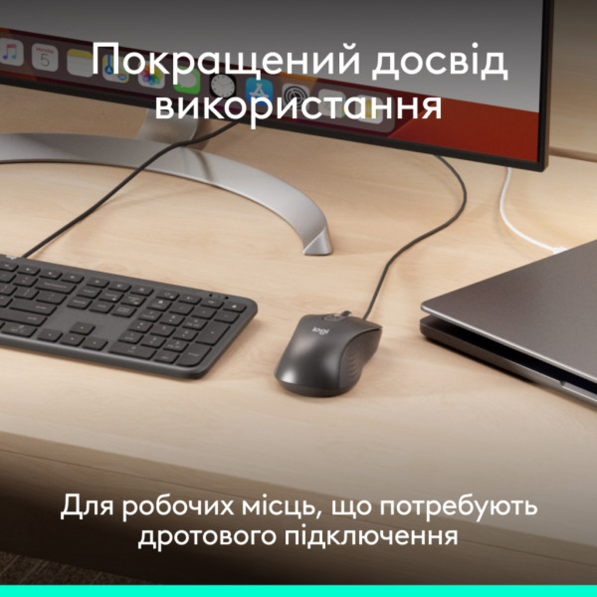 Мишка Logitech Signature M520 for Business USB-C Graphite (910-007511) - Фото 2