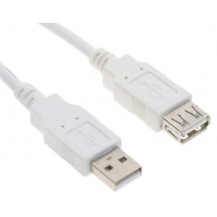 Кабель-подовжувач USB 0.8 м Atcom White (3788)