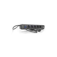 Сетевой фильтр питания Merlion 5 розеток, 1,8 м + 2*USB (B518U)