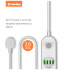 Сетевой фильтр питания ColorWay CW-CHE44W, 4 розетки/4USB White 2M (CW-CHE44W) - Фото 7