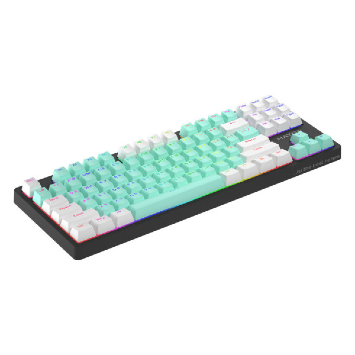 Клавіатура Hator Rockfall 2 Mecha Signature Edition USB Black/Mint/White (HTK-520-BMW) - Фото 3