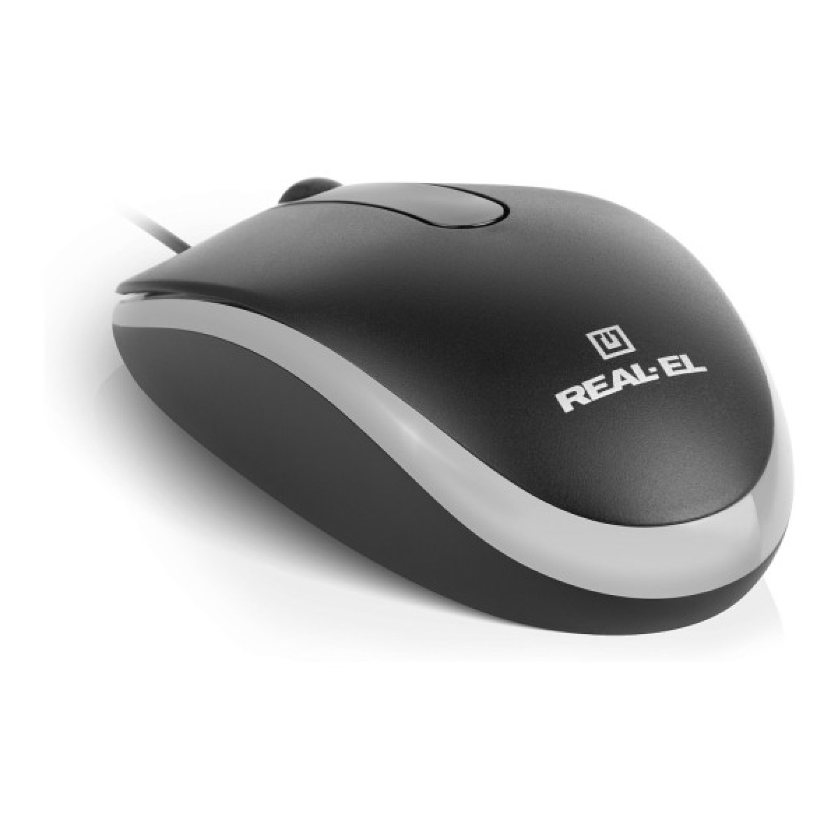 Мишка REAL-EL RM-217 USB Black/Gray (EL123200038) - Фото 3